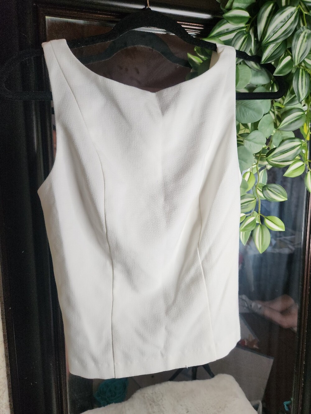 Express White Sleeveless Tank Top